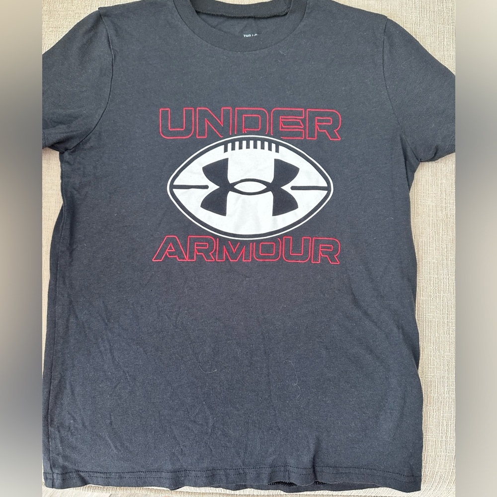 UA boys football tee